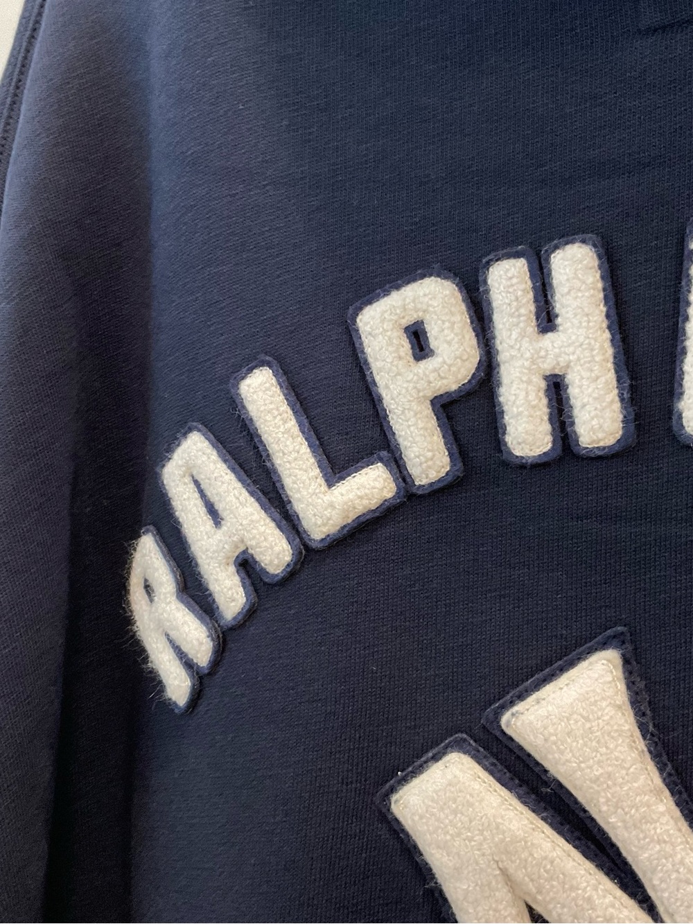 POLO Ralph Lauren Navy Blue NEW YORK YANKEES Logo Hoodie Sweatshirt 3XL T62 - Picture 11 of 16